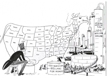 Uncle Sam and highways cartoon, Deal: &amp; Daddy